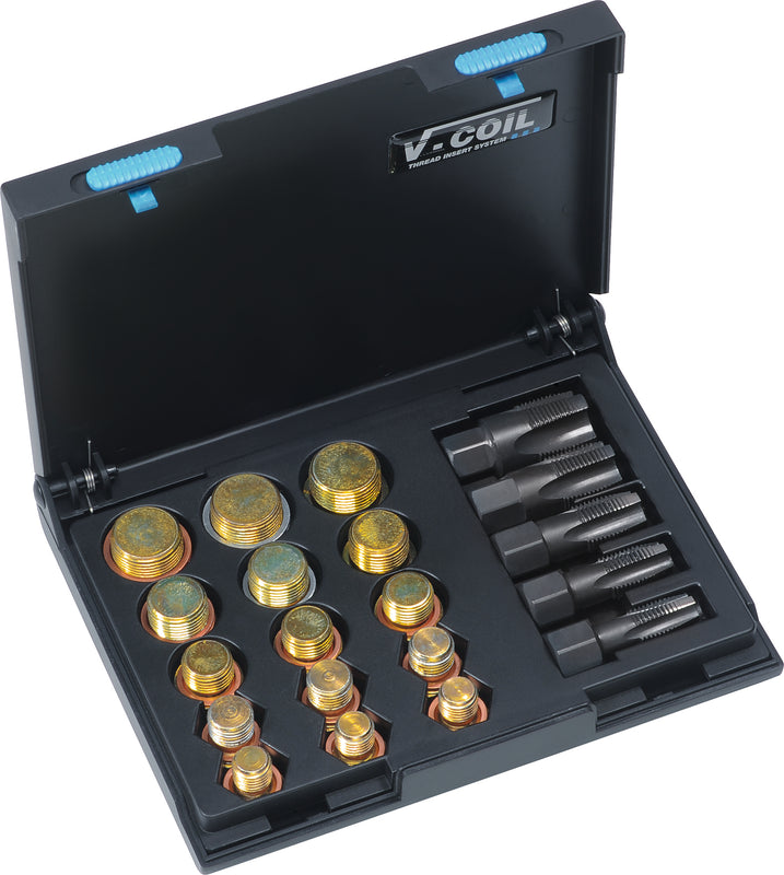 19122, VOLKEL, V-COIL-Set OS 22, Retainer Rings OS made of Copper (CU) and Aluminium, M 13x1.5 / M15x1.5 / M17x1.5 / M20x1.5 24 x 1.5"