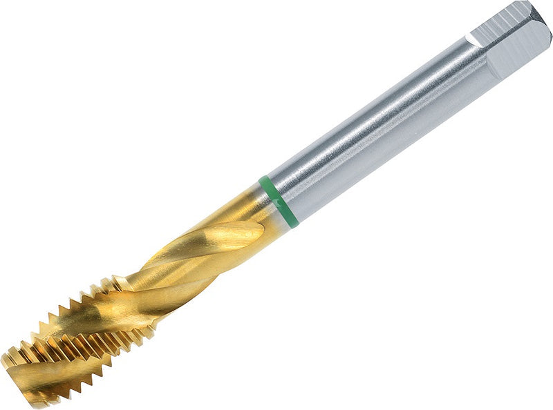 91166, VOLKEL, Machine Tap Green Ring, JIS B-4430/C-R39 HSSE-PM-TiN, M 14x2.0
