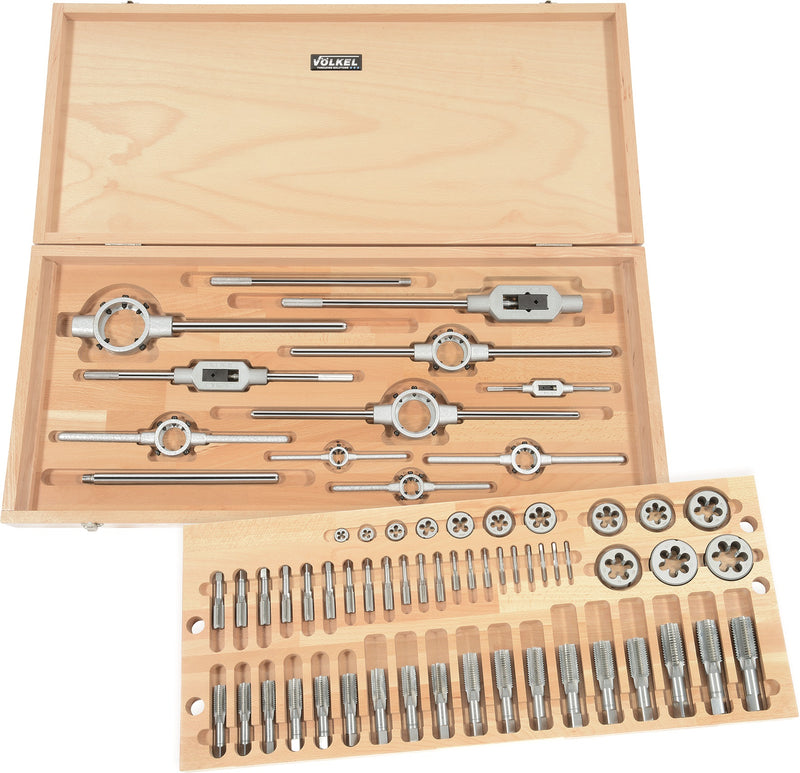 48035, VOLKEL, Tap & Die Set, HSS-G DIN, BSW 1/4 - 1.1/2