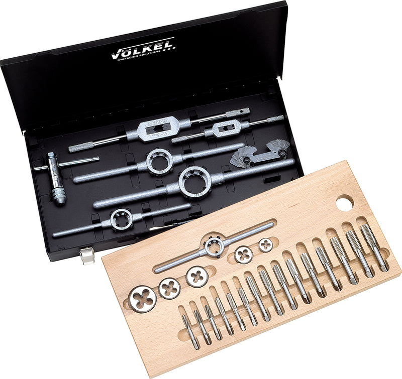 48842, VOLKEL, Tap & Die Set, HSS-G ISO, UNF 1/4 - 3/4