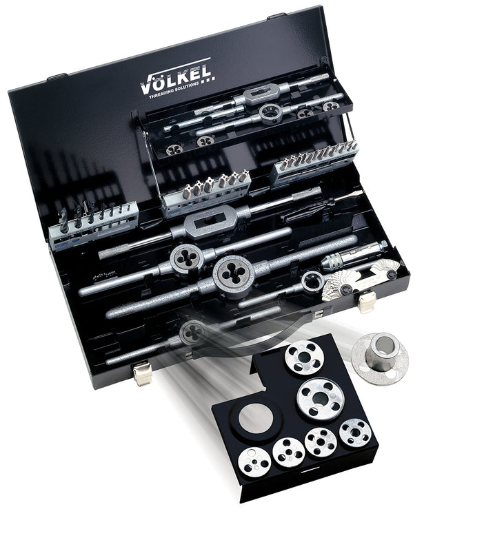 49150, VOLKEL, Tap & Die Set F.Z. 1, HSSE DIN VS/FZ, M 3 - 12